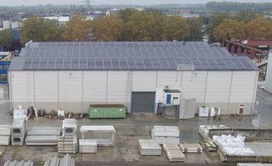 BTE voorziet BTE-locatie  van zonnepanelen