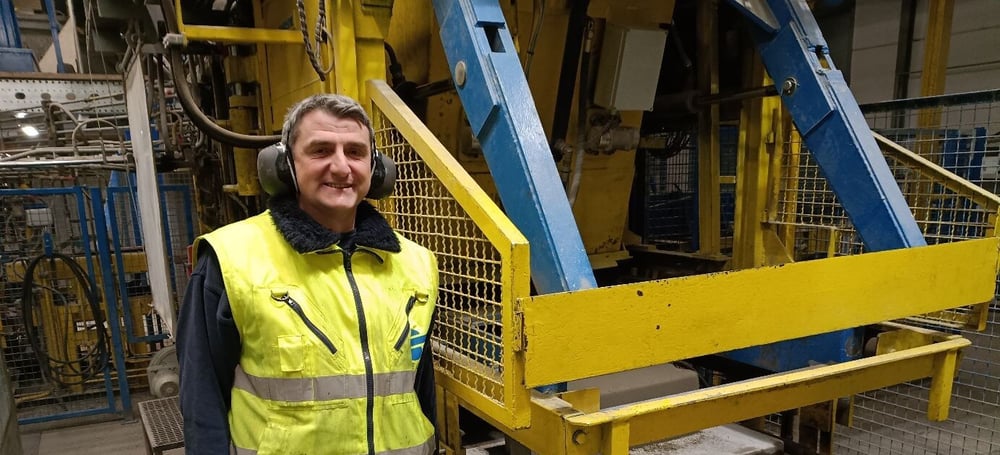 Michal Wiecek, voorman in hal 1 bij De Hamer 